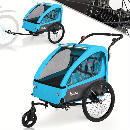 Flexibelt 2-i-1 Cykeltält – Hopfällbart och Bekvämt för Två Personer