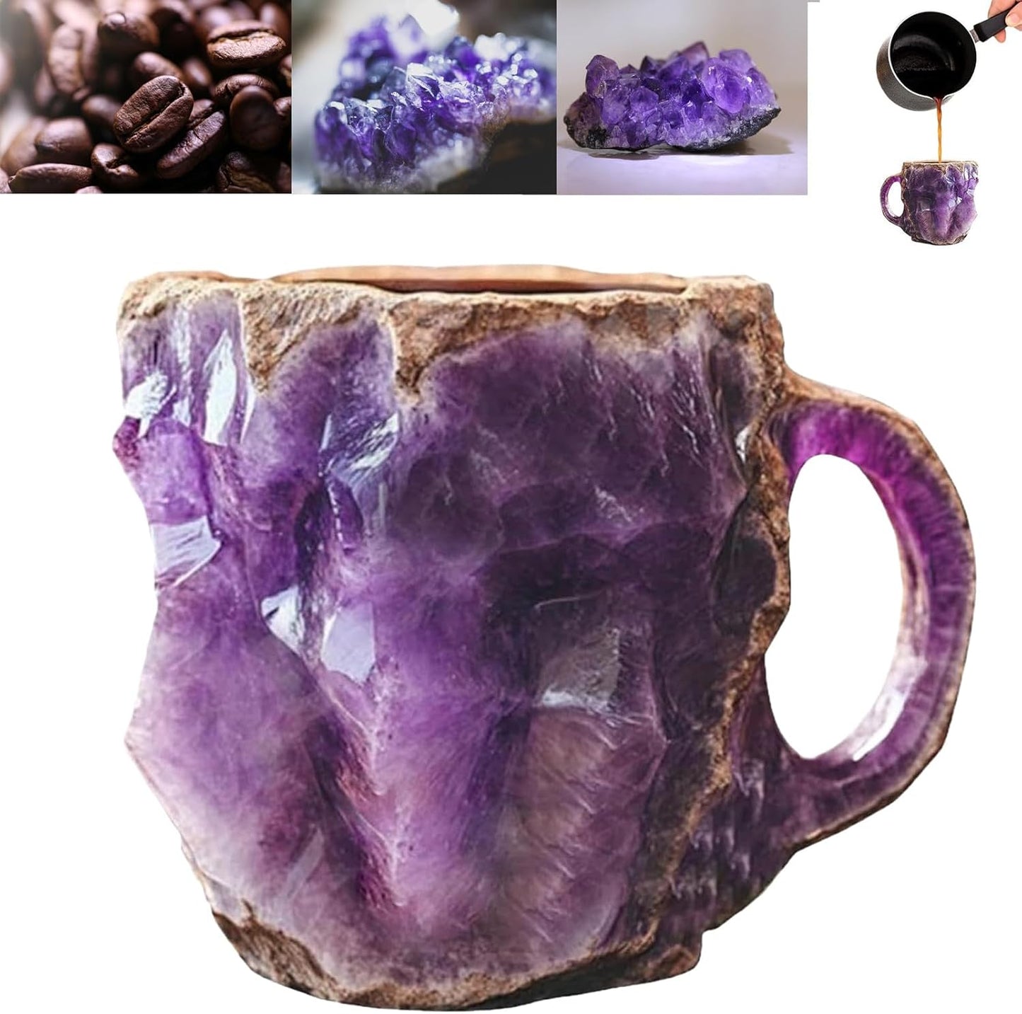 Lyxig GemKopp | Handgjord kaffe- och temugg med gnistrande design