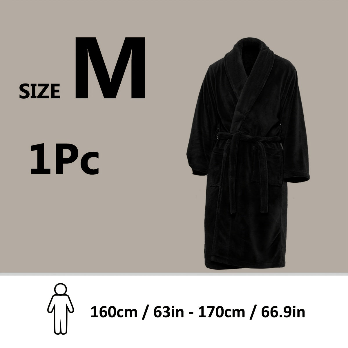 Lyxig Unisex Badrock i Mjuk Fleece – Komfort och Värme