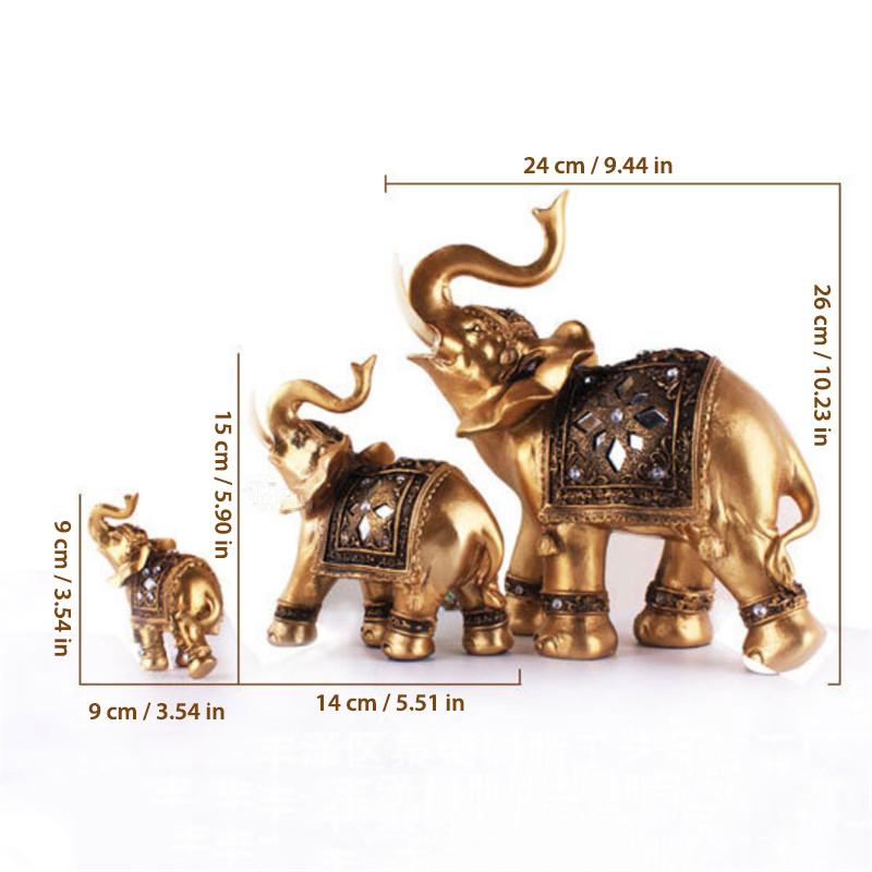 Elegant Elefantfigur i Guld