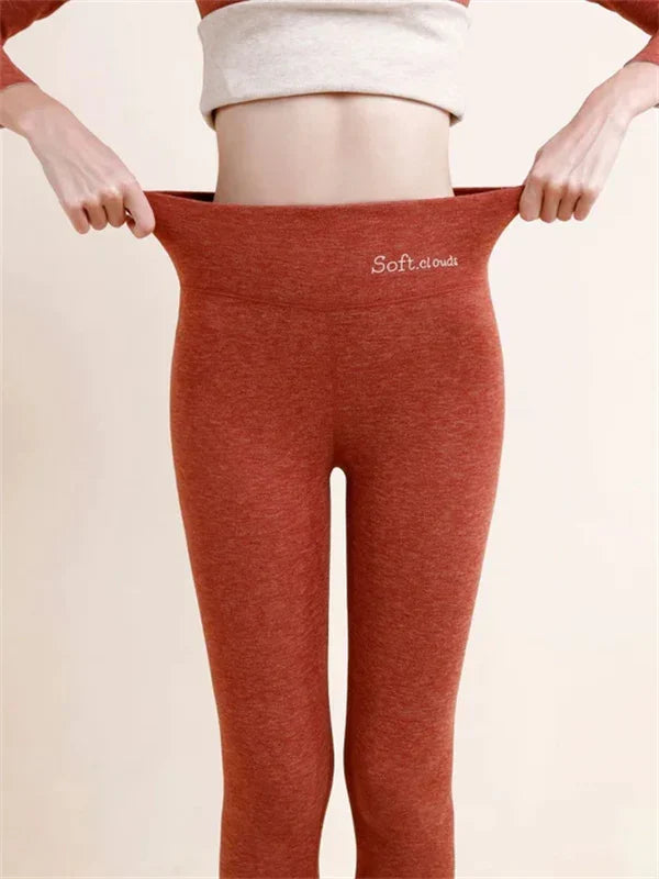 Termiska Leggings i Fleece: Varm och Snygg Vinterlösning