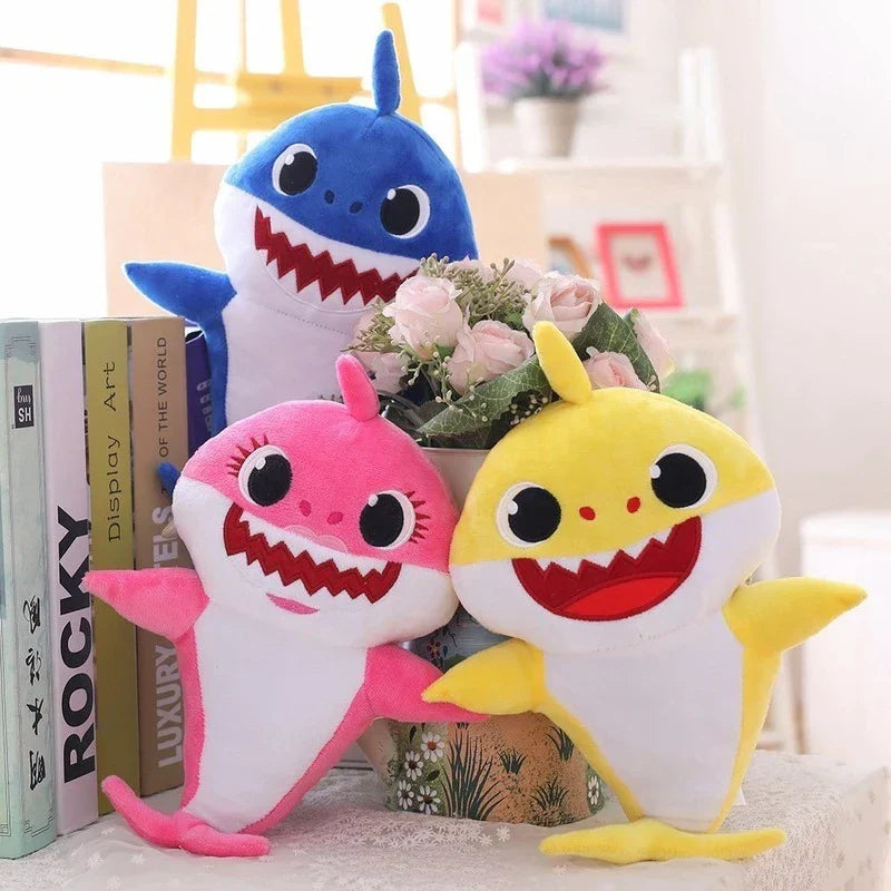 Plush Shark Toy with Lights and Music