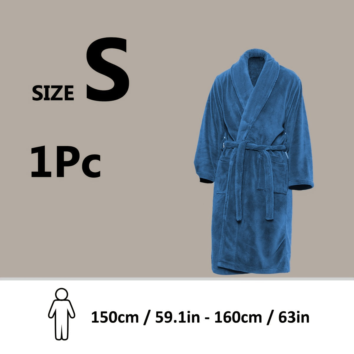 Lyxig Unisex Badrock i Mjuk Fleece – Komfort och Värme