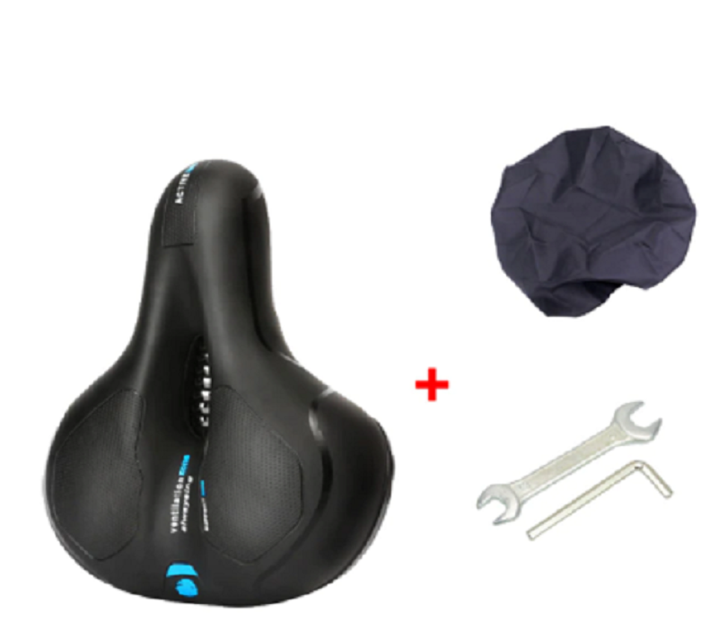 Bekväm cykelsadel med integrerad lampa