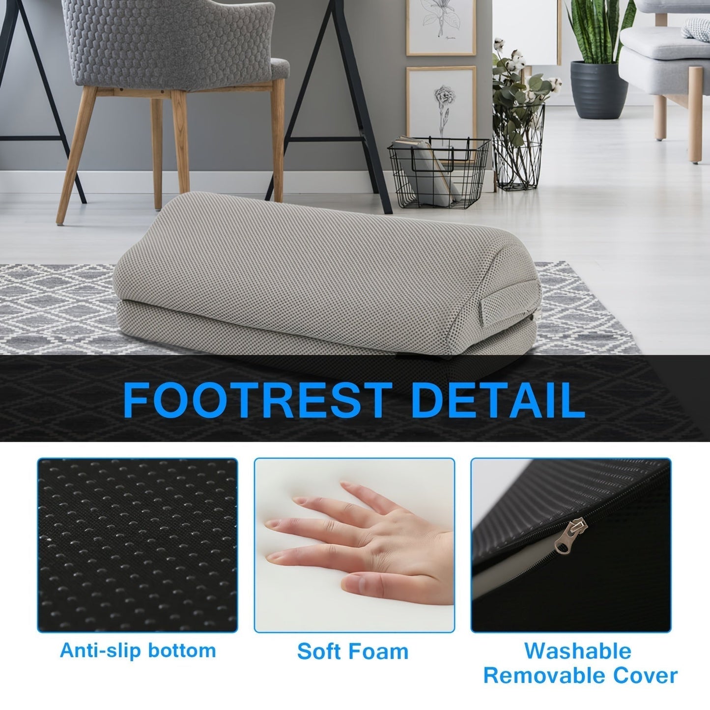 ErgoFoam fotpall – komfort och stöd för alla arbetsplatser