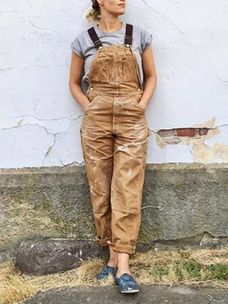 Funktionell jumpsuit för kvinnor med justerbara remmar