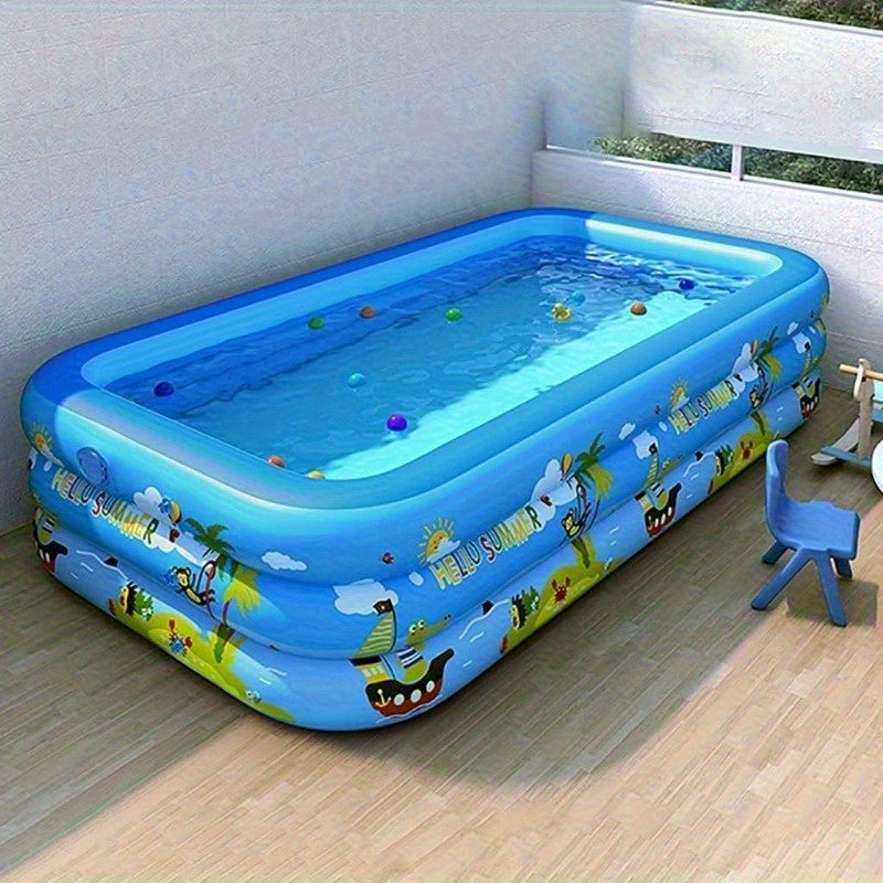 Børnevenlig oppustelig pool Ocean Splash – Tykt PVC til have sjov