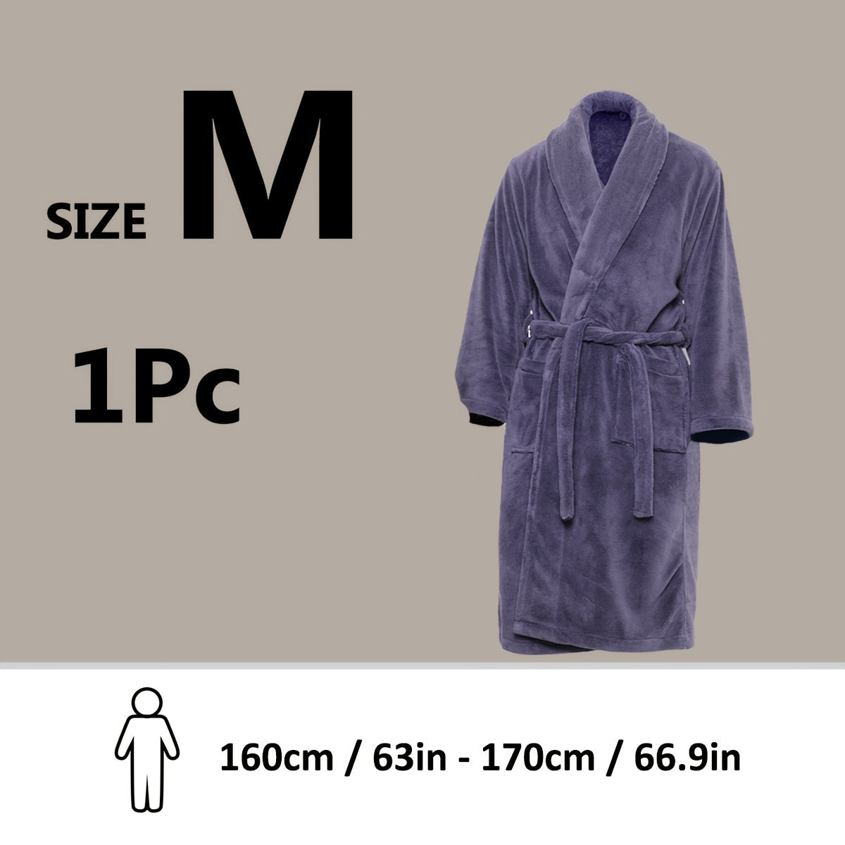 Lyxig Unisex Badrock i Mjuk Fleece – Komfort och Värme