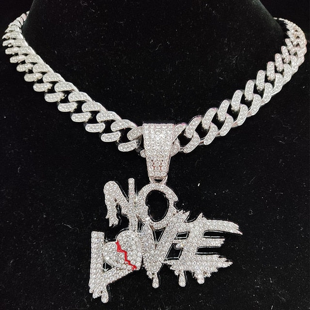 Oöverträffat Hip-Hop Halsband med Strassdetaljer
