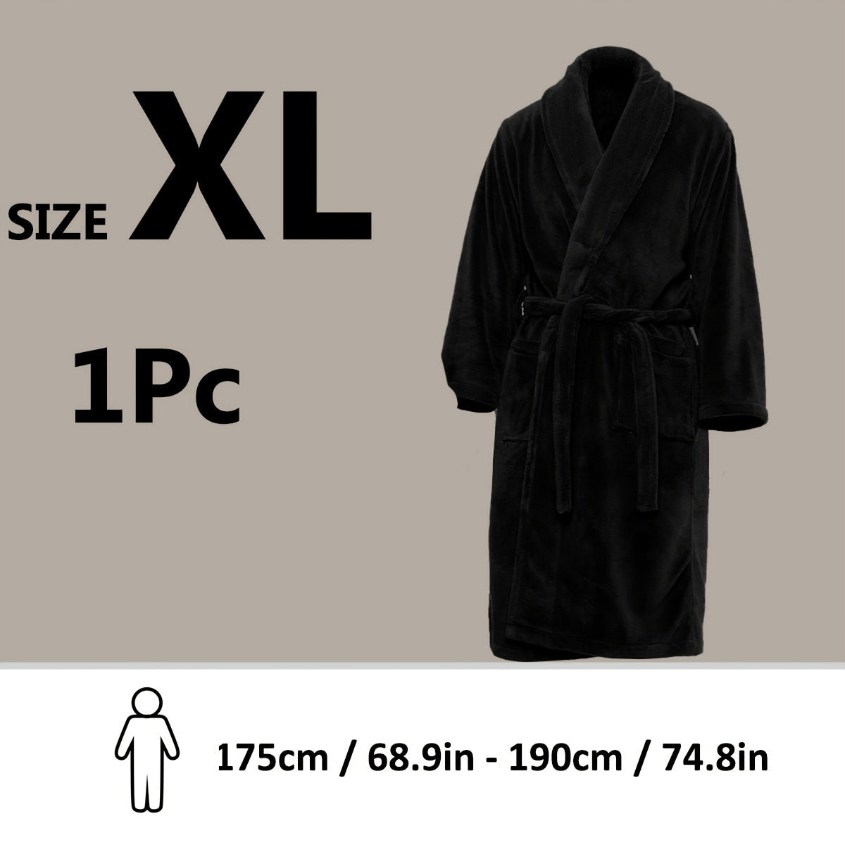 Lyxig Unisex Badrock i Mjuk Fleece – Komfort och Värme
