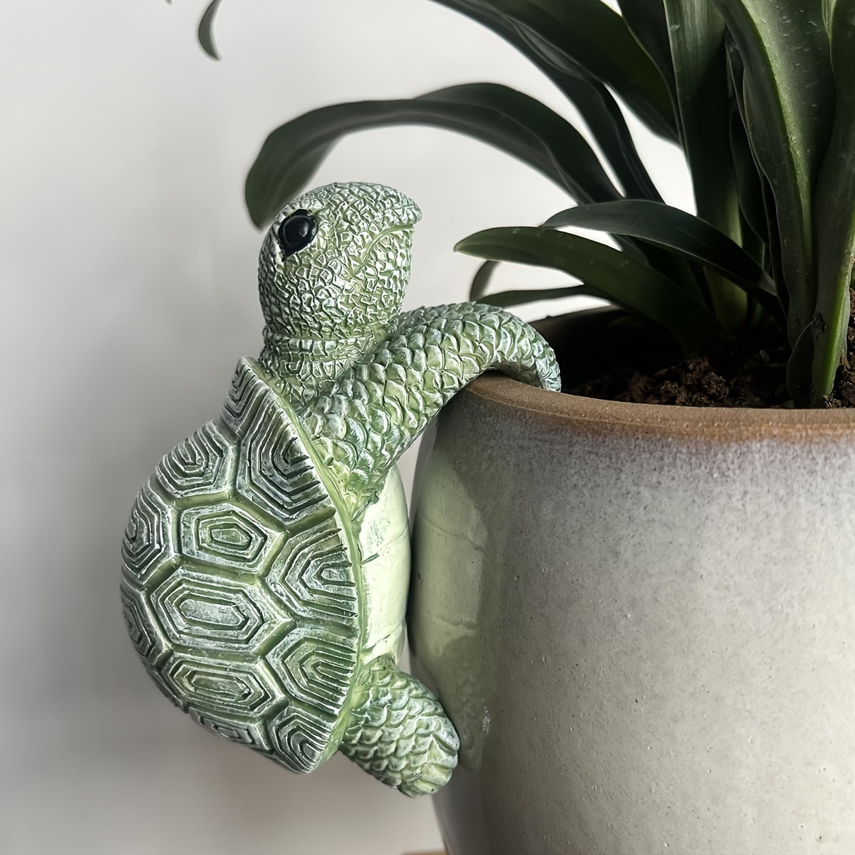 Sød hængeplante i skildpaddedesign – Perfekt til hjemmet og haven