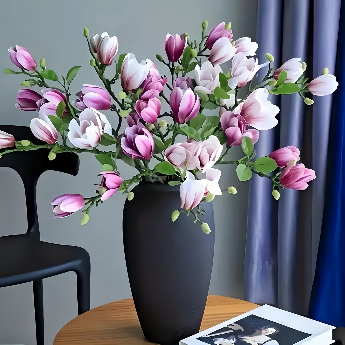 Elegant Magnoliablomsterset – Perfekt för Bröllop och Inredning