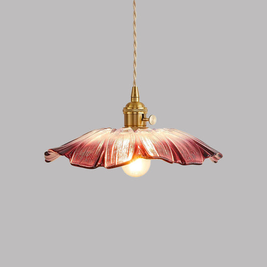 Vintage Glas Loftlampe: Elegant Belysning til Spisestuen