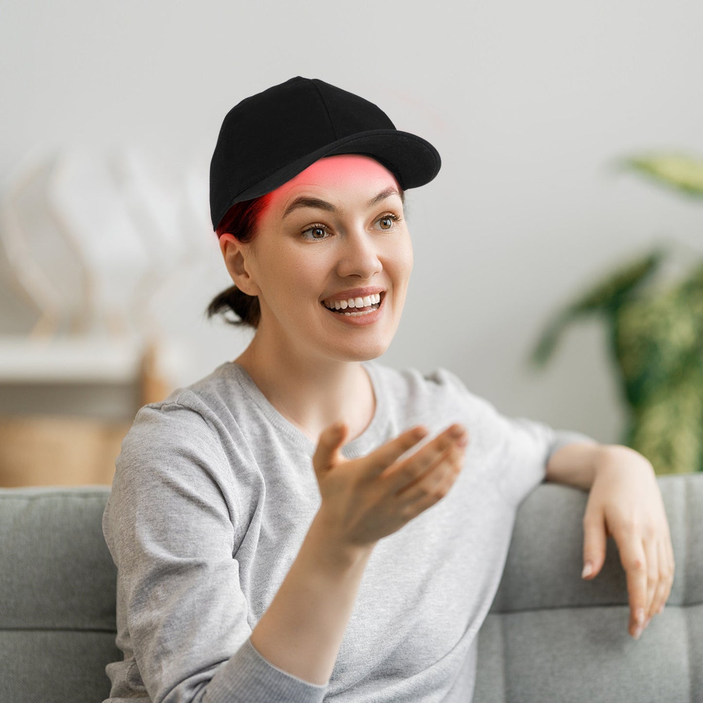 Sombrero för Infraröd Rött Ljus Terapi - HairGlow Pro