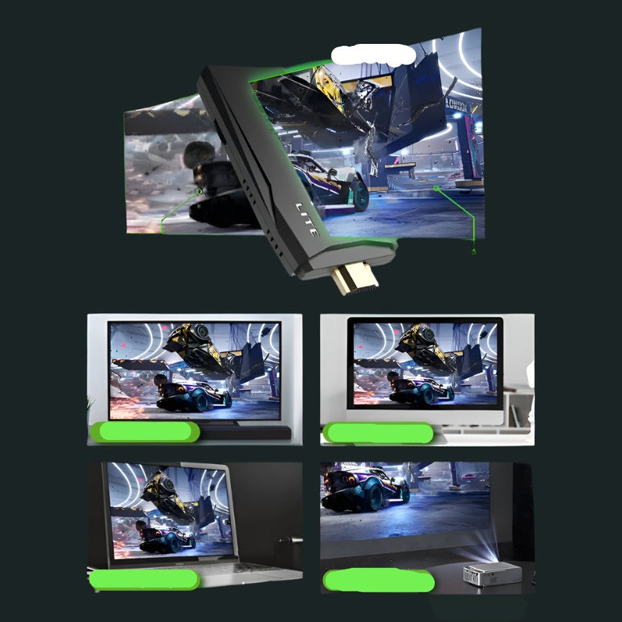 Retro Spilkonsol i 4K med Dual Trådløs Controller og Stick Sæt