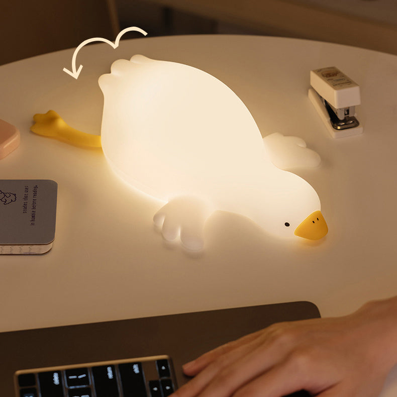 Charmende Gåsetap Tap Tap LED Natlampe til Beroligende Atmosfære