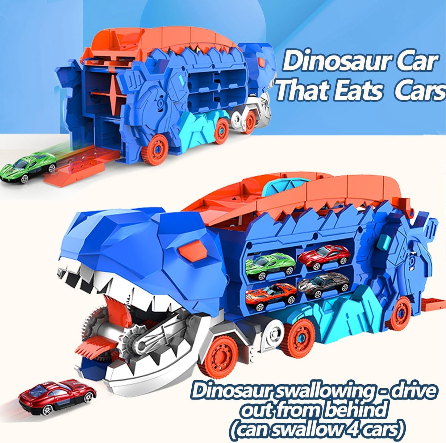 Dinotransportör – Förvandlingslastbil och Racerbaneset