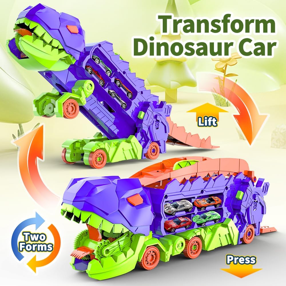 Dinotransportör – Förvandlingslastbil och Racerbaneset