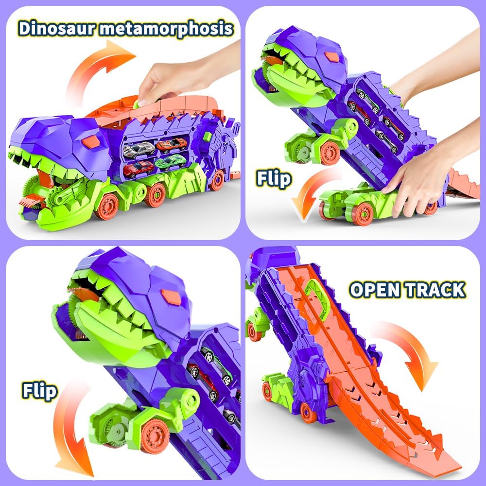 Dinotransportör – Förvandlingslastbil och Racerbaneset