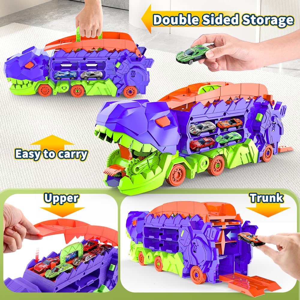 Dinotransportör – Förvandlingslastbil och Racerbaneset