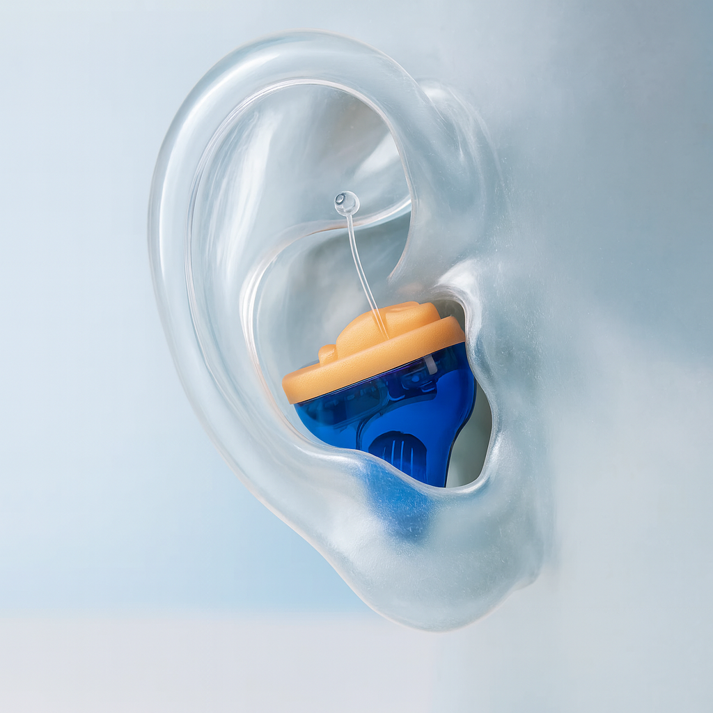 Diskreta Uppladdningsbara In-Ear Hörapparater med Klart Ljud