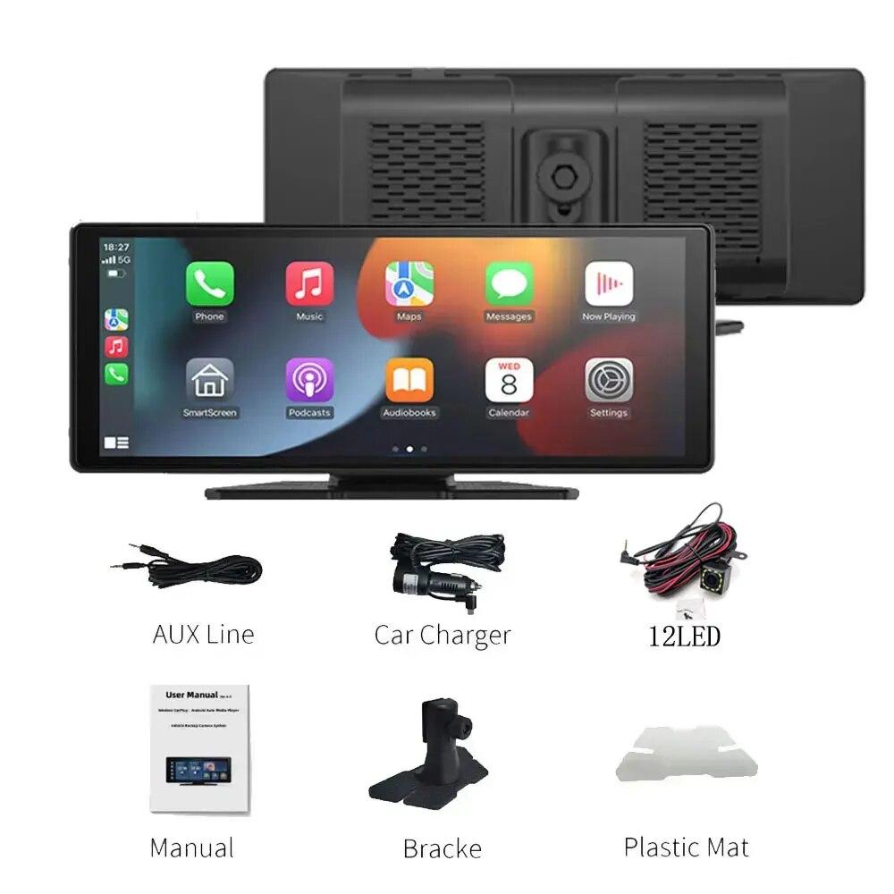 10.26" Bilradio med Trådløs CarPlay & Hurtig WiFi
