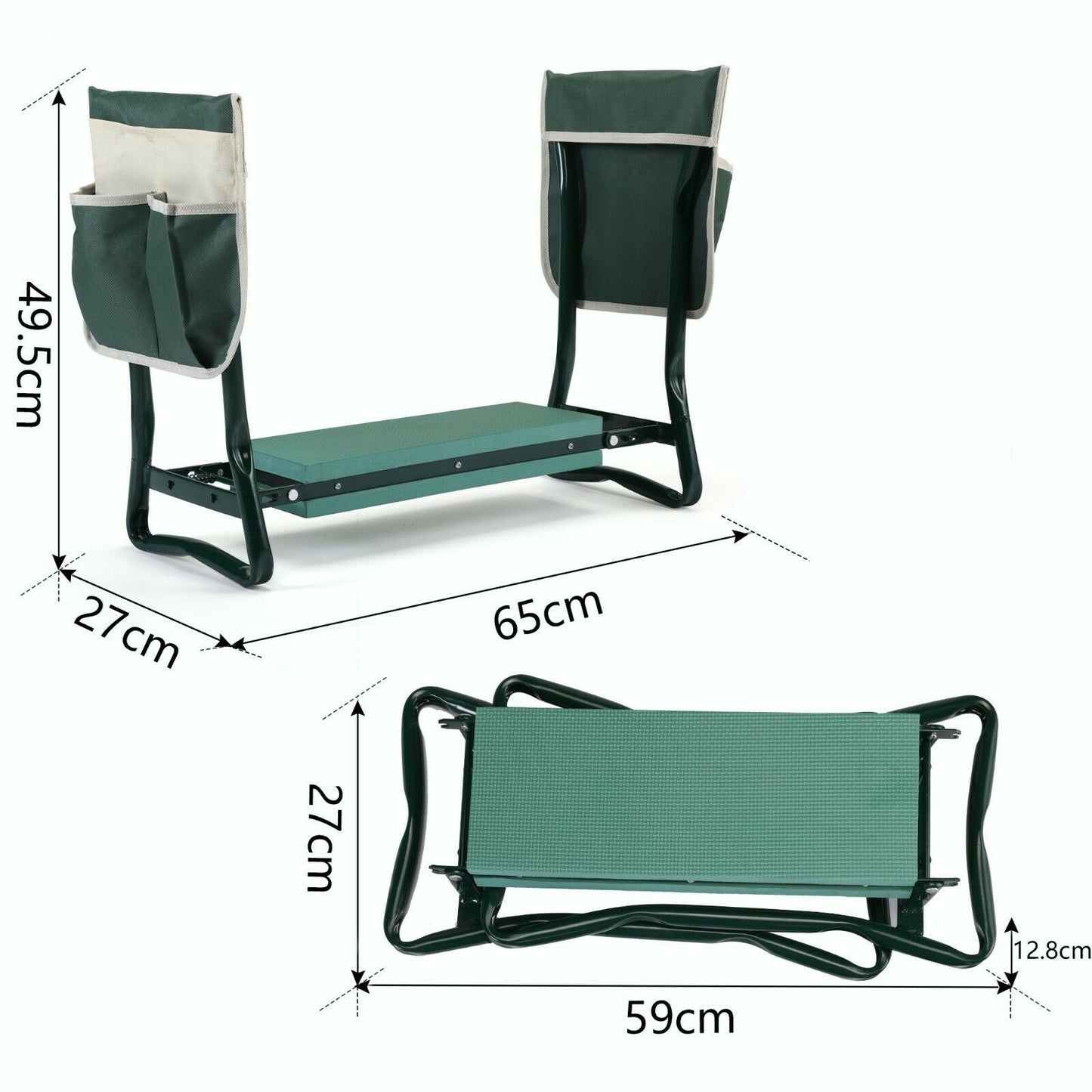 Ergonomisk trädgårdsknäskydd med handtag: Komfort och stöd