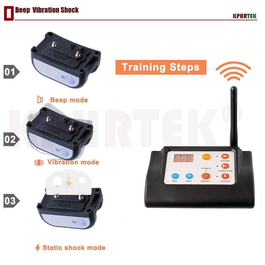 Trådløst Hundesikringssystem med LED og Fjerntræning