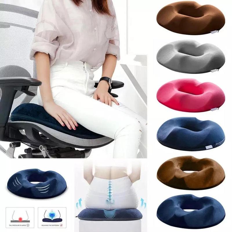 Donut-formet pude - Lindrer coccyx smerter med memory skum