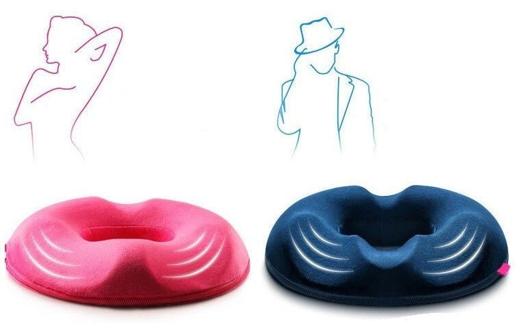 Donut-formet pude - Lindrer coccyx smerter med memory skum