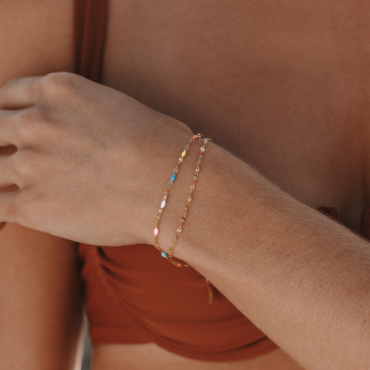 Farverig Delikat Armbånd - Nova