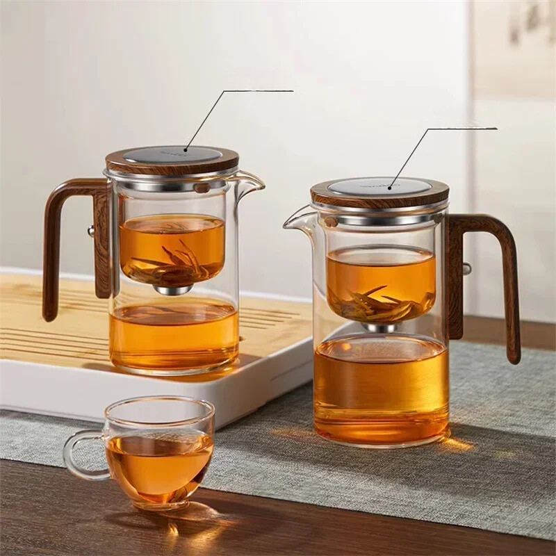 Elegant tekanna i glas med separat filtrering - TeFusion