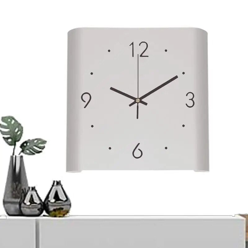 Vægur med Dobbelt Side | Minimalistisk Oplyst Design