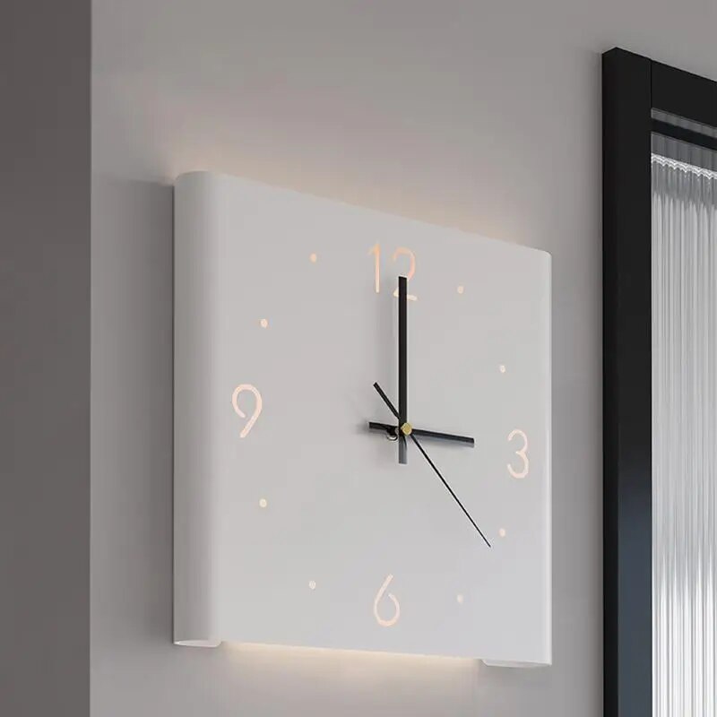 Vægur med Dobbelt Side | Minimalistisk Oplyst Design