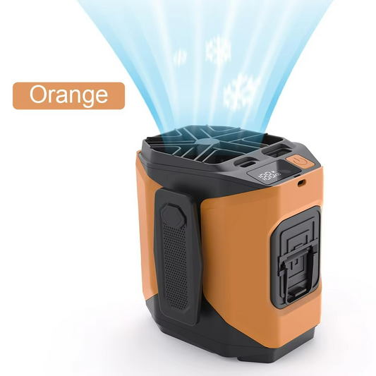 Bærbar Talje-Ventilator med Powerbank og Lommelygte