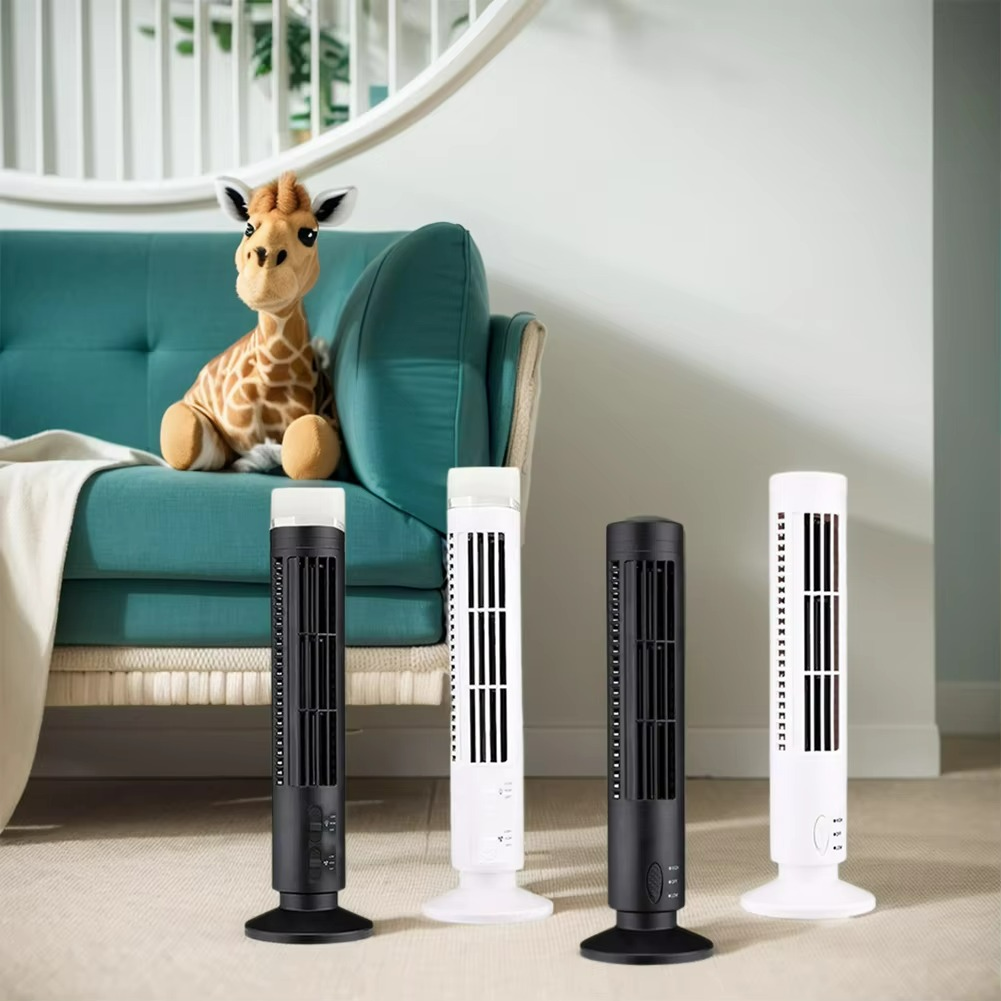 Bladfri Bordventilator med USB - Elegant og Energibesparende