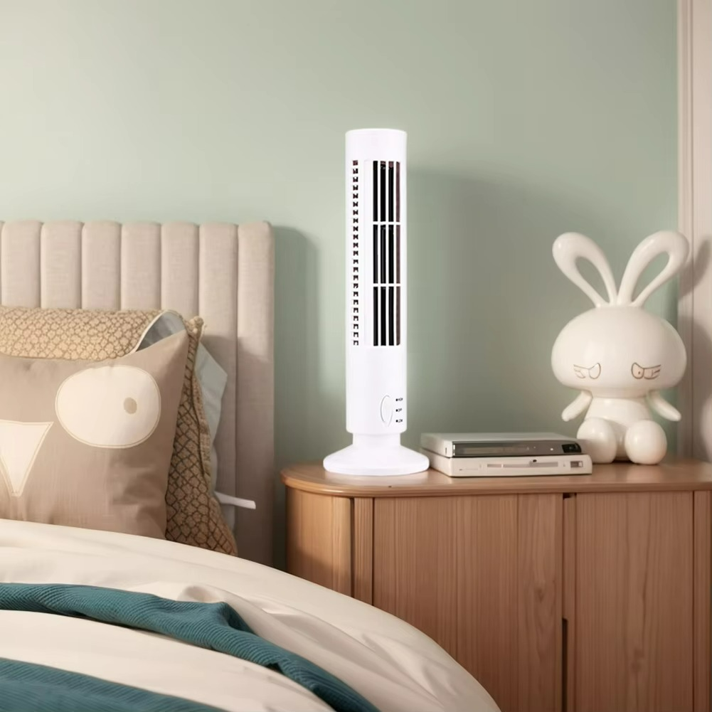 Bladfri Bordventilator med USB - Elegant og Energibesparende