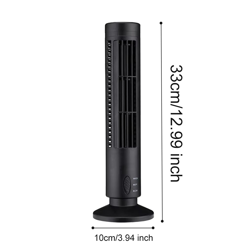 Bladfri Bordventilator med USB - Elegant og Energibesparende