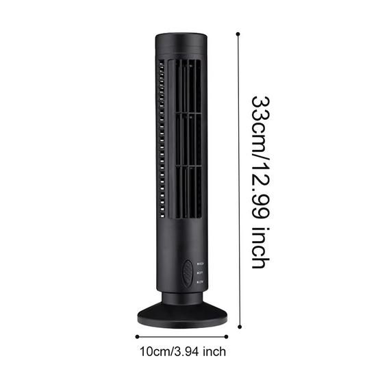 Bladfri Bordventilator med USB - Elegant og Energibesparende