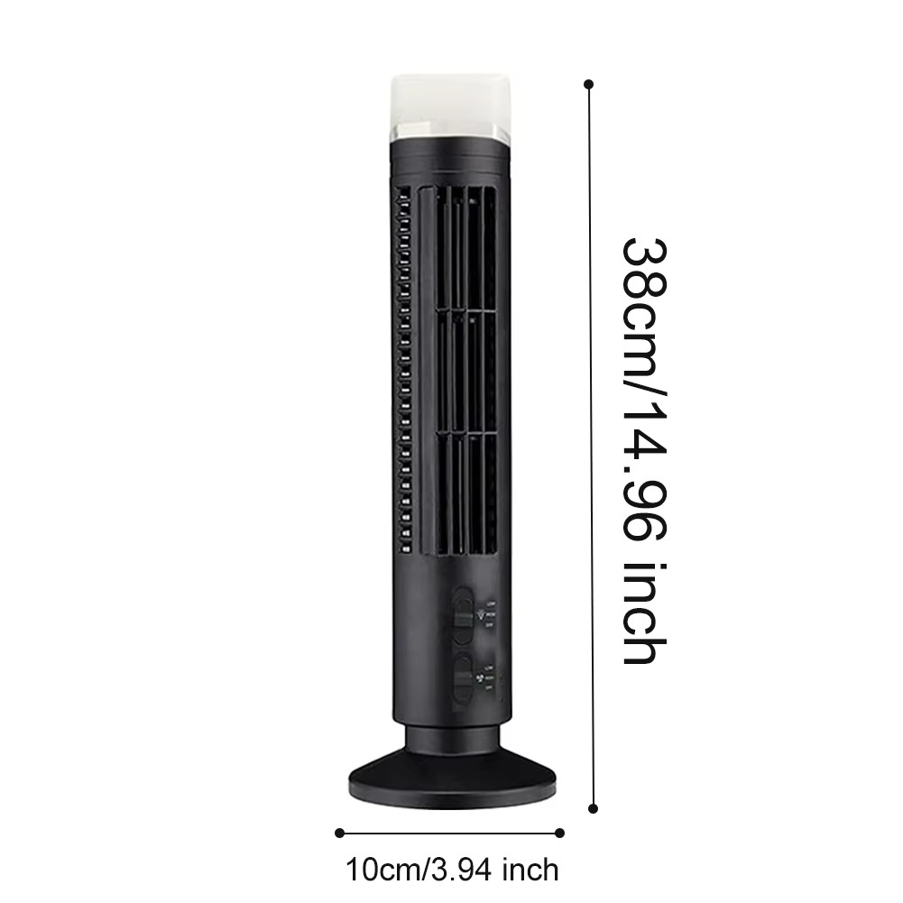Bladfri Bordventilator med USB - Elegant og Energibesparende