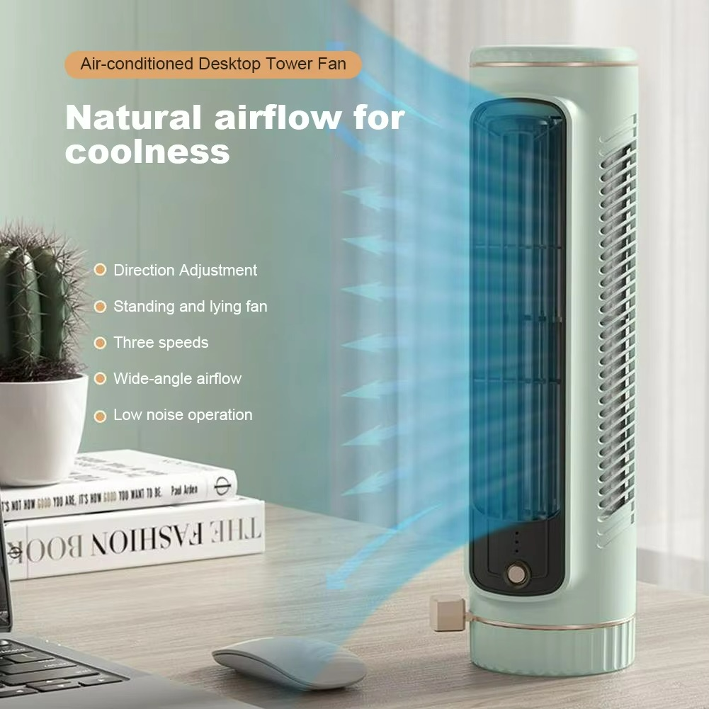 Bærbar Tårnventilator med USB-opladning til Stille Køling