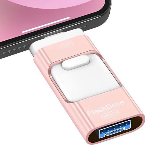 4-i-1 USB-stick til iPhone, Android og PC – Ekstern lagerplads og sikkerhedskopi i lommeformat