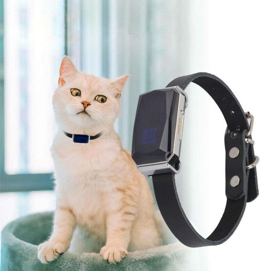 Mini GPS‑tracker til hund og kat med vandtæt design og antibortkommen‑alarm