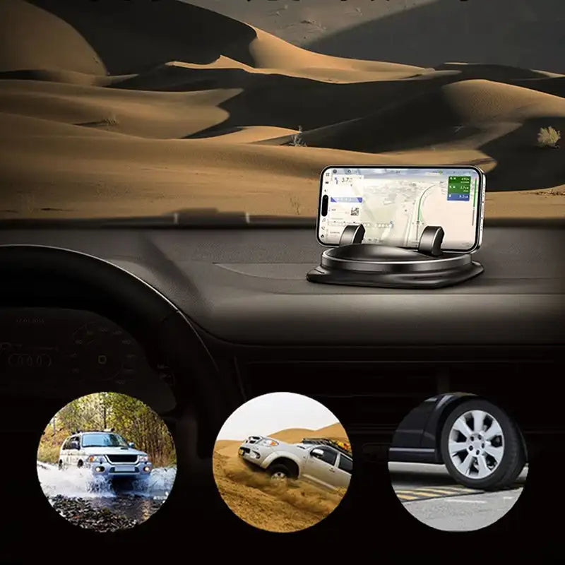 360° roterbar mobilholder til bilen – praktisk og justerbar til optimale synsvinkler