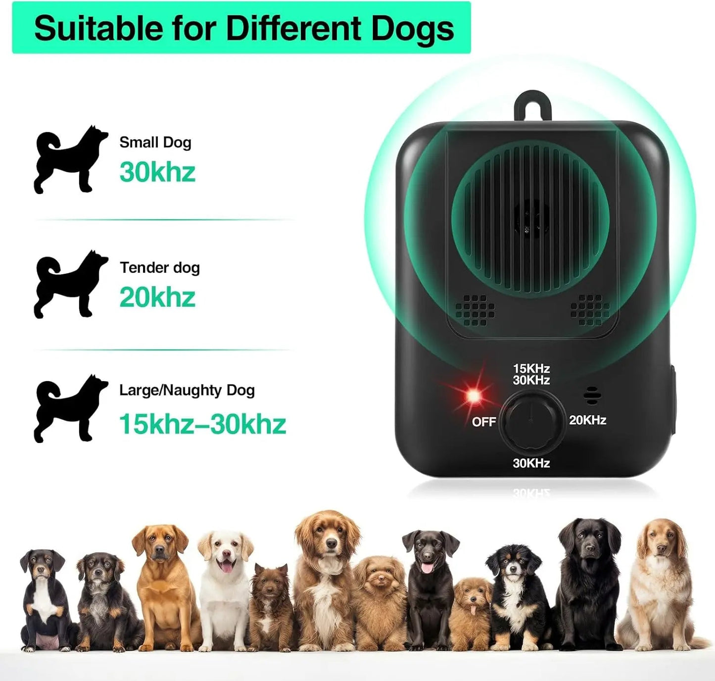Ultrasonisk Hundebark Stopper