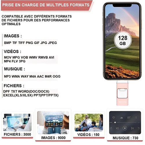 4-i-1 USB-stick til iPhone, Android og PC – Ekstern lagerplads og sikkerhedskopi i lommeformat