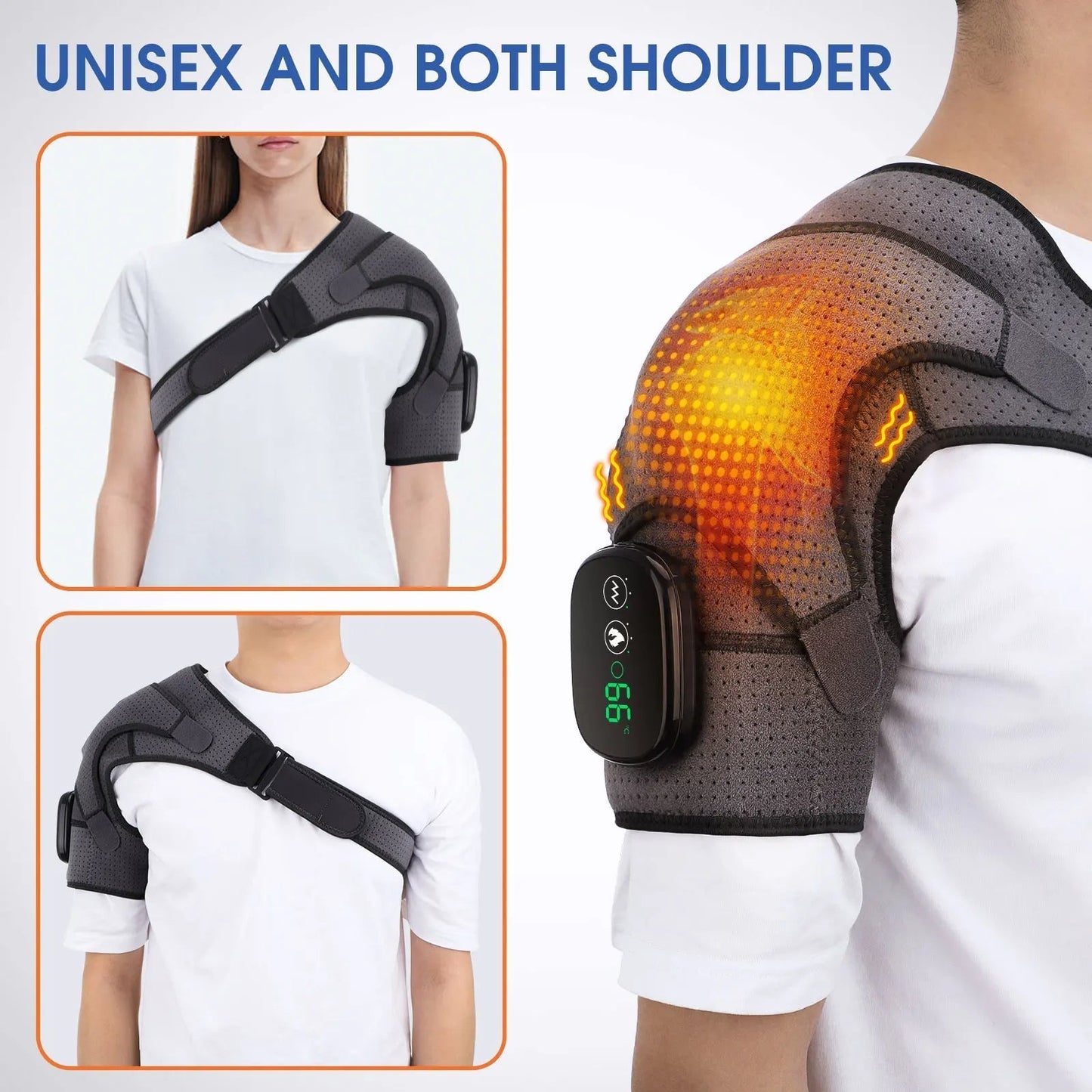 Axelmassageapparat med värme- och vibrationsfunktion