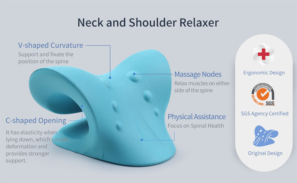 Ergonomisk Massageställning för Nacke och Axlar - TensionEase