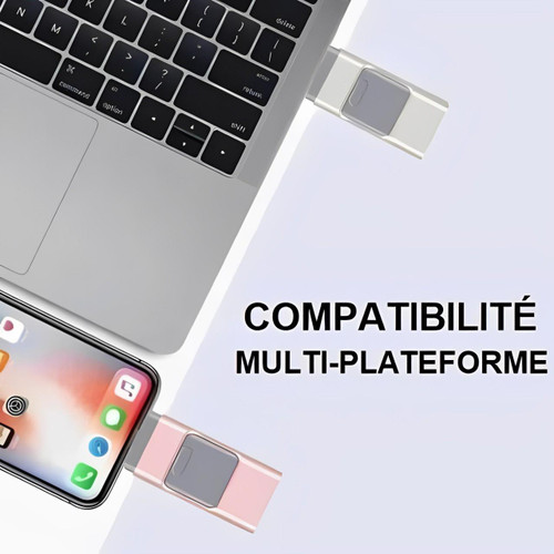 4-i-1 USB-stick til iPhone, Android og PC – Ekstern lagerplads og sikkerhedskopi i lommeformat