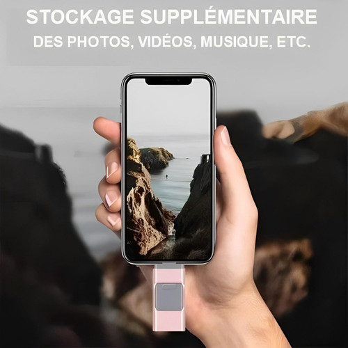 4-i-1 USB-stick til iPhone, Android og PC – Ekstern lagerplads og sikkerhedskopi i lommeformat